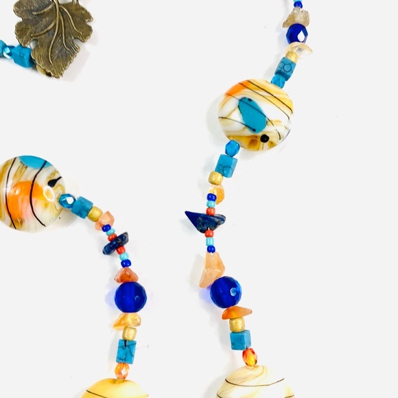 Handmade Harvest Pumpkin Halloween Necklace Crafted by McGlamorous - Picture 8 of 11